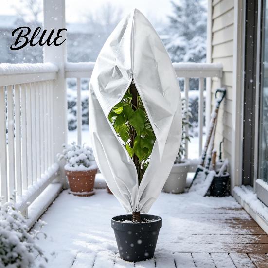 Winterized Plant Care Supplies Cover for Freeze Protection Drawstring Tree with Zipper Winter Plants Shelter Potted Shrubs Jacket Frost Blanket