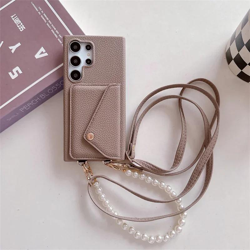 Crossbody Phone Case for Samsung Galaxy S23 FE S25 S24 S22 Ultra Plus A56 A36 A26 A16 A05 A05S A15 A25 A35 A55 A54 Wallet Cover