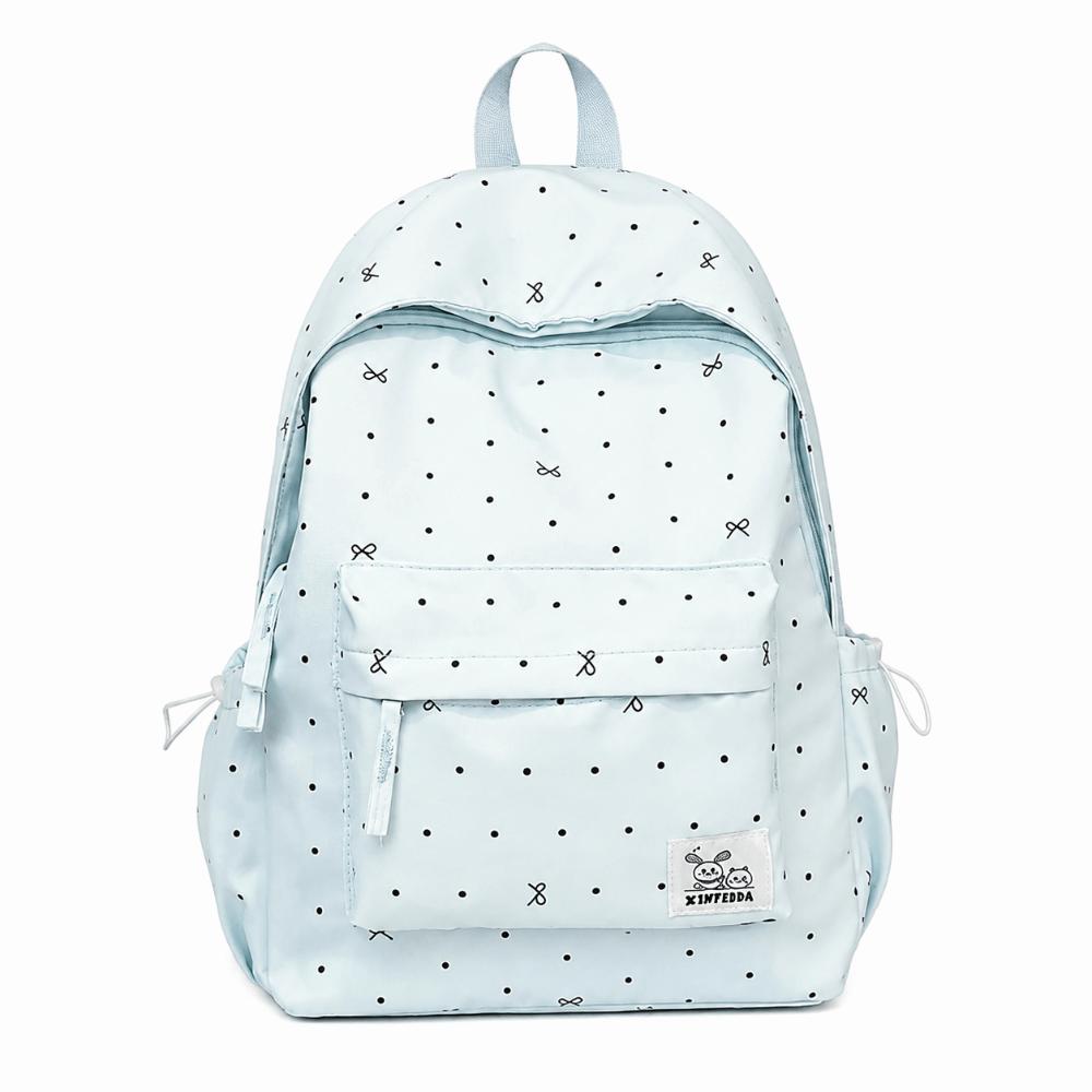 Casual Polka Dot Backpack Lightweight Large Capacity School Bag Cute Students Daypack  Gift