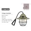 LED Decorative Hanging Lights Waterproof Retro Camping Tent Light Battery Indicator with Hook Dimmable for Outdoor Equipment