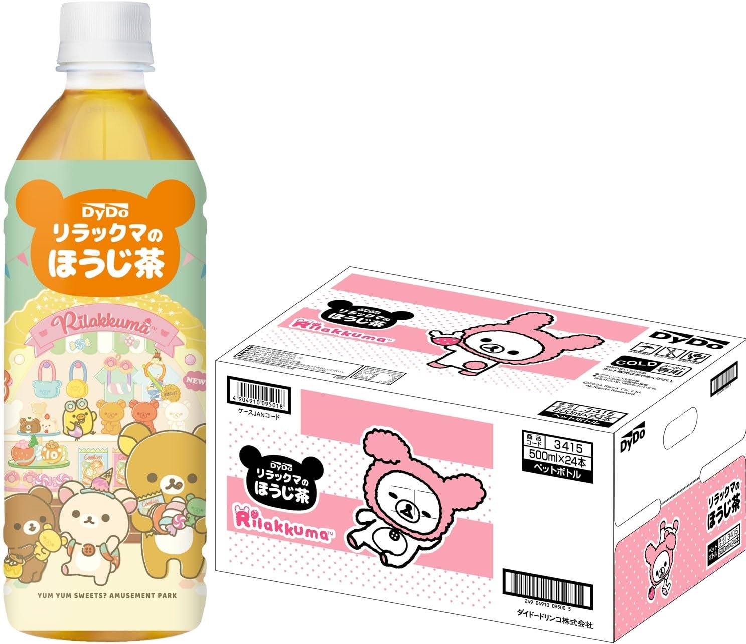 

DYDO Drinko Rilakkuma Hojicha 500ml x 24 bottles