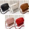 Sacs Bandoulière pour Dames Luxe Pompon Petit Sac Messager pour Femmes Broderie Lingge Décontracté Sac à Épaule Féminin