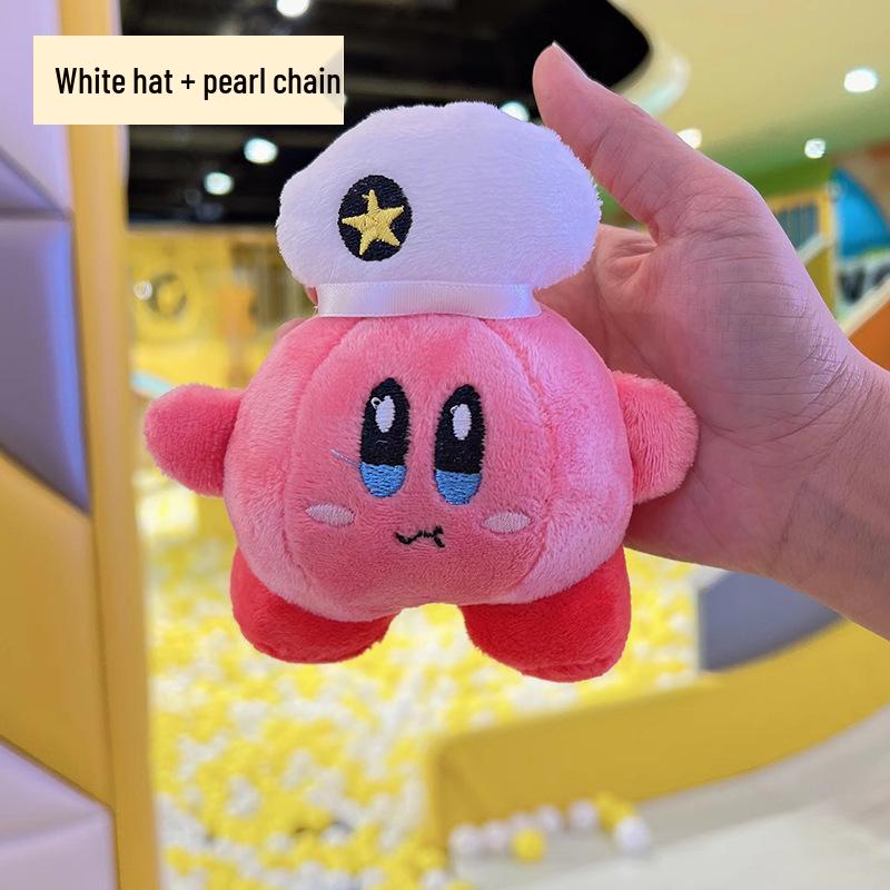 Kirby of the Stars Backpack Pendant and Keychain: Cute Cartoon Plush Doll Charm