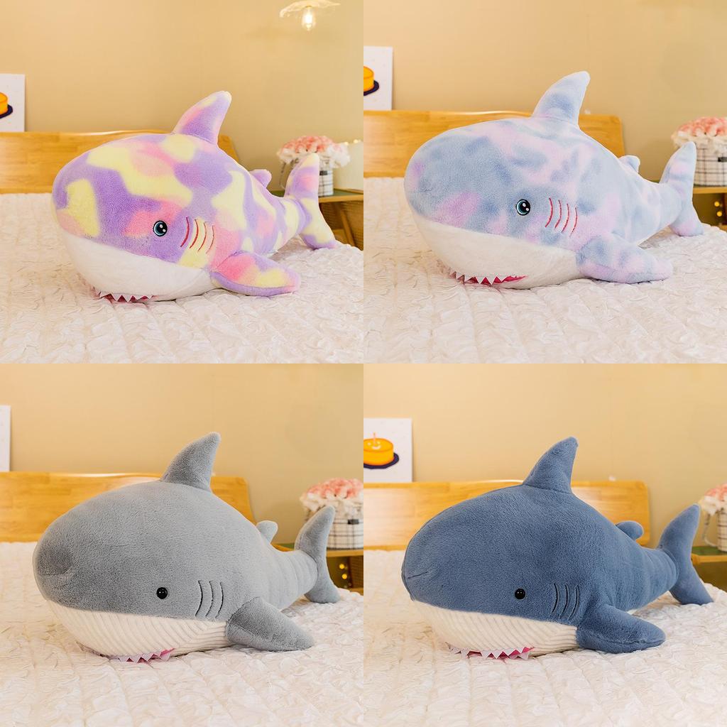 Shark Plush Dolls With Bright Colors For Gift For Kids And Collectors Gift