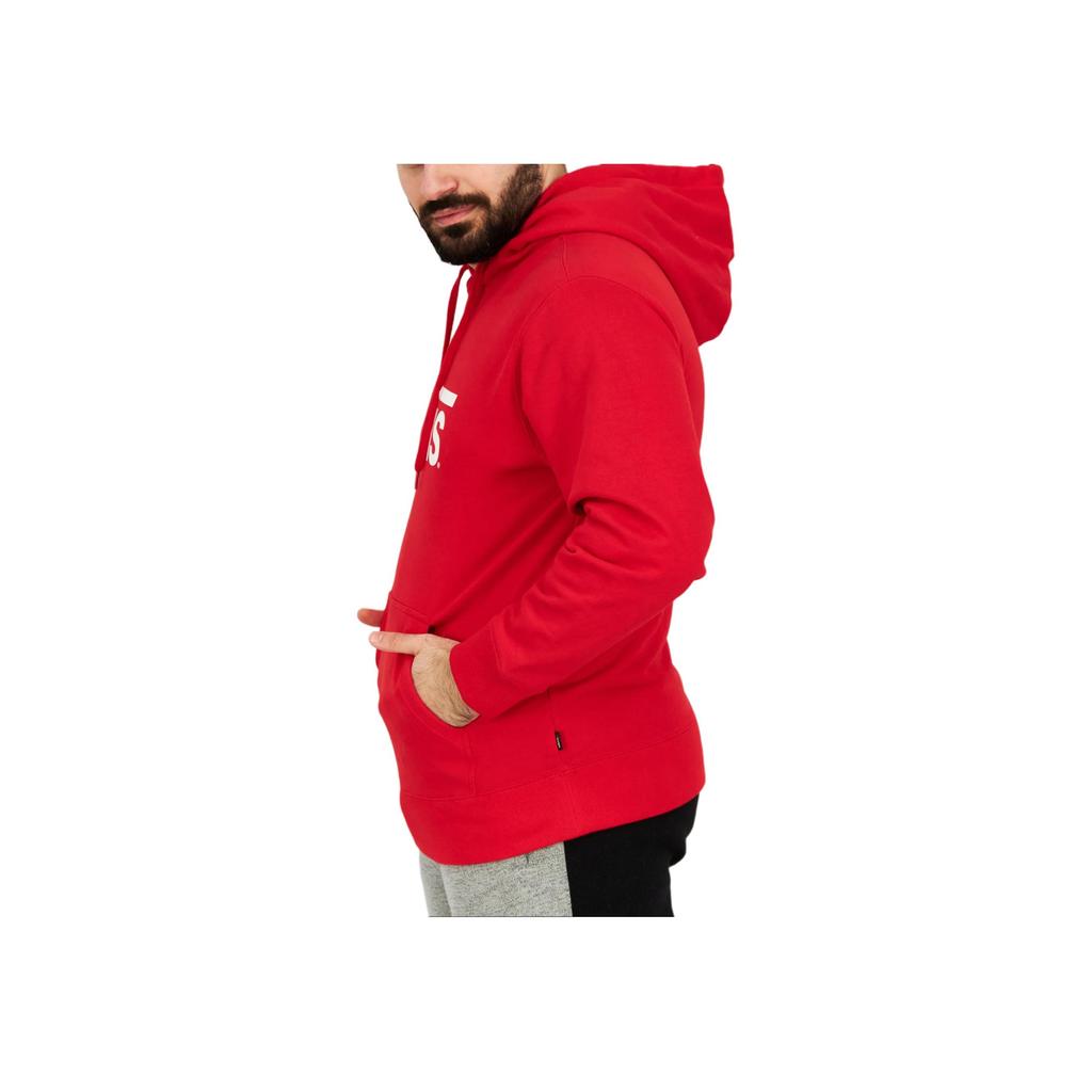 Vans Logo Pullover Hoodie Unisex Tops Red VN0A3TXKIZQ