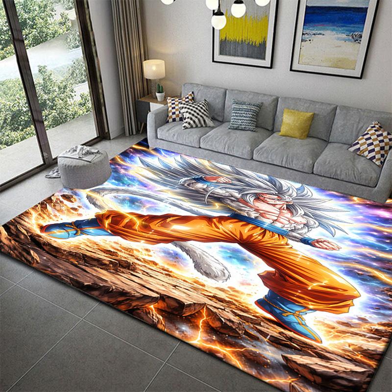 Dragon Ball Rectangular Bedroom Floor Ruganime soft washable cartoon floor carpet
