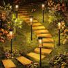 8pcs Solar Garden Lamp Outdoor Ground Lamp Landscape Lamp Garden Light Solar Lawn Lamp
