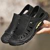 Nouvelles Sandales Rétro pour Hommes Chaussures de Plage Chaussures de Randonnée d'Extérieur Chaussures Décontractées Mode Homme Été Chaussures à Semelles Épaisses Évidées