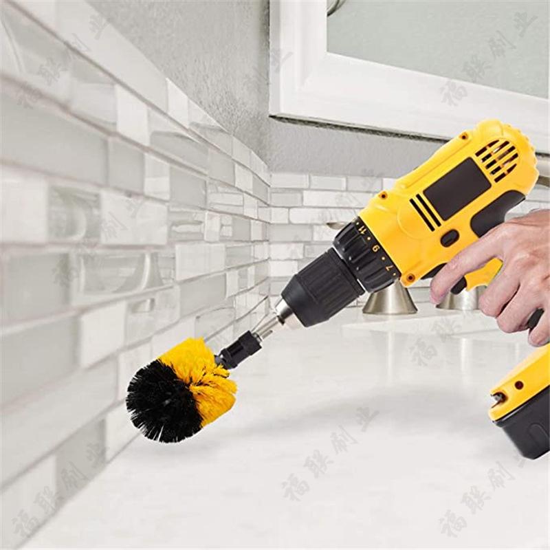 Electric Drill Brush Set: Household Scrubbing & Cleaning Heads