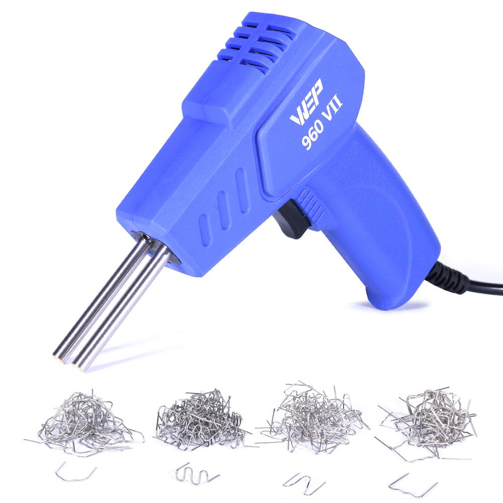 

WEP 960 VII Plastic Welder 70W Hot Nail Gun Soldering Iron Staples Bumper Repair Car Tools Kit HOT Stapler 110V