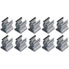 10pcs Clips Tool Holder Clips Courtyards Manganese Steel Replacement SPRING TERRY Clips Silver Professional Tool For Garages