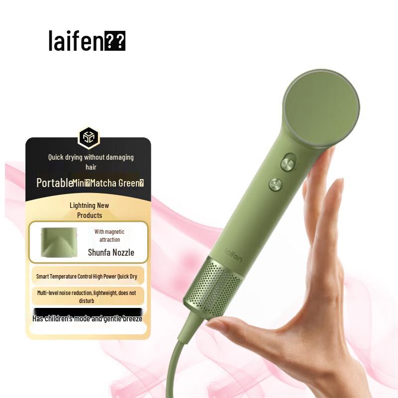 LAIFEN Mini High-Speed Hair Dryer CN plug (adapter included)