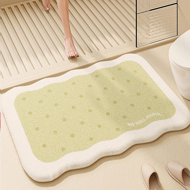 Imitation cashmere bathroom floor mat toilet toilet toilet door mat