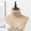 Outdoor Neck Guard Neckerchief Unisex Lining Soft High Collar Windproof Scarf for Office or Parties