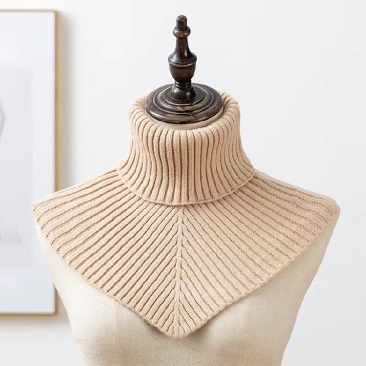 Outdoor Neck Guard Neckerchief Unisex Lining Soft High Collar Windproof Scarf for Office or Parties