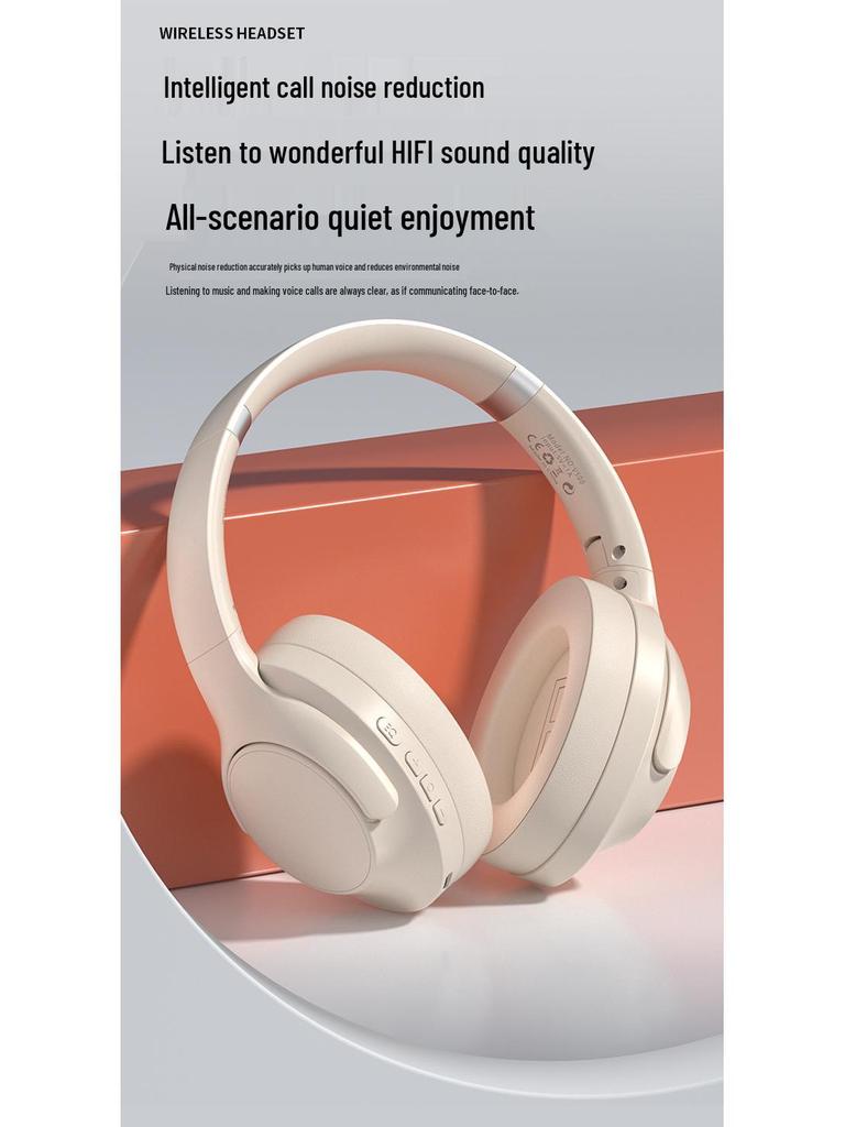 New V500 Wireless Bluetooth Over-Ear Headphones: Deep Bass, Stereo Sound, Rotating, Foldable Design.