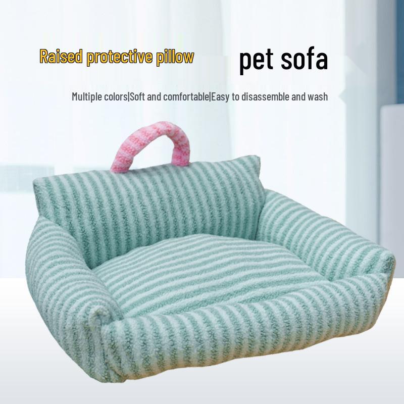 Plush Pet Sofa: Warm, All-Season Bed for Cats and Dogs