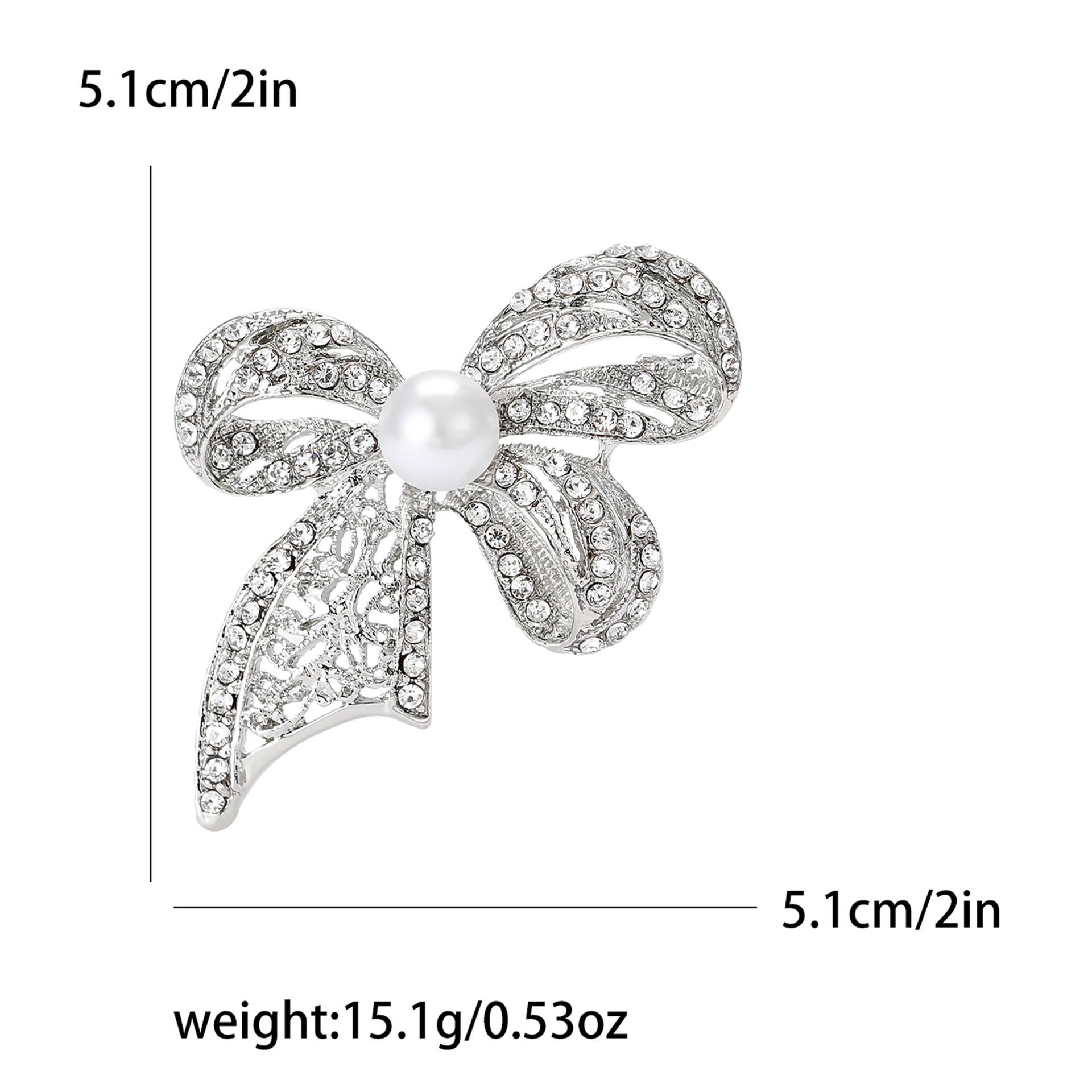 

Модная винтажная брошь-бантик с жемчугом премиум-класса, женская одежда, аксессуары, брошь со стразами