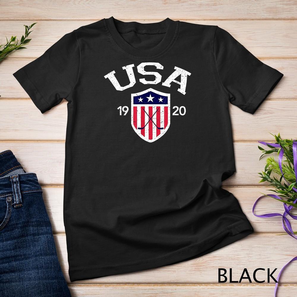 

Vintage USA National Hockey T-shirt Unisex T-shirt L