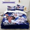 The Spurs Team  Bedding Quilt Set Quilt Cover Pillowcase Home Decoration Birthday Gift (1 * Duvet Cover + 2 * Pillowcase, Without Core)