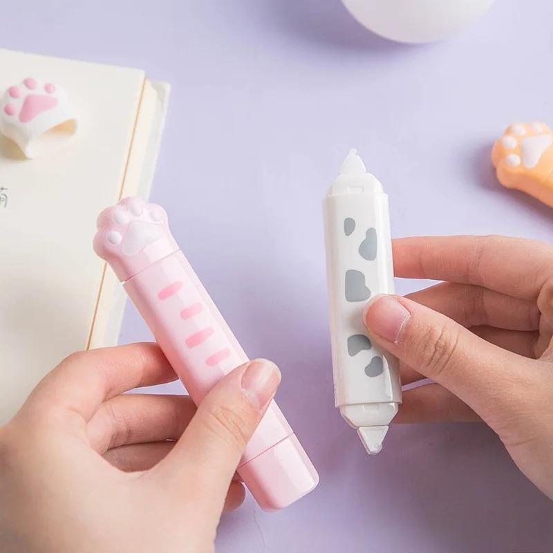 1pcs Cat Claw Correction Tape Cute Students School Accessories School Supplies 5mm * 4mCorrection Tape 5mm *3m Dot of Glue