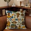 Vintage Landscape Colombia Pillowcase Toon Gift Cushion Cover Bedroom Home Sofa Chair Seat Decor Pillow Case