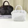 Portable Bowknot Handbag Lightweight Polka Dots Purse Fashion Nylon Top Handle Handbag  Summer