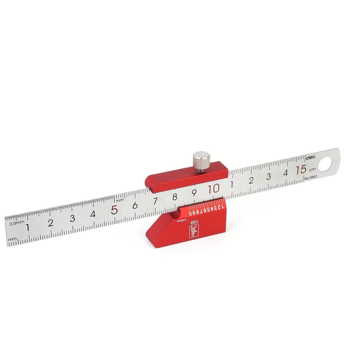 

Center Finder Line Gauge Square Center Scribe Carpenter Ruler 45 Degrees Angle Line Caliber Marking Ruler Measuring Scribe Tools 1pcs красный