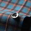 Hengyuanxiang Men's Long-Sleeve Casual Business Plaid Shirt