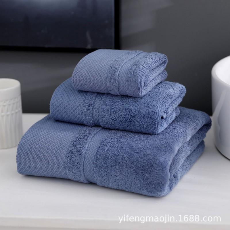 Premium 100% Cotton Bath Towel Set 3-Piece Thick Absorbent Hotel Spa Home Use Soft Plush