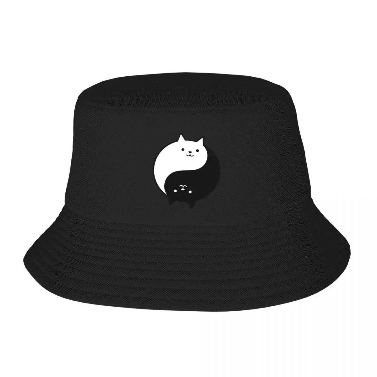 

Balanced Cat Yin Yang Bucket Snap Back custom Womens Beach Outlet 2024 MensBucket hat