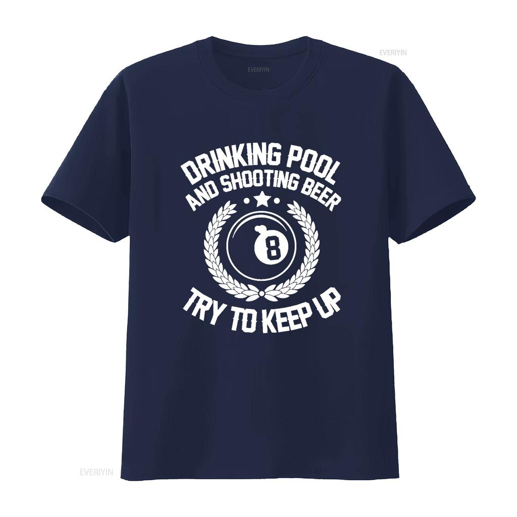 Piscina da bere e sparare birra Divertente Regalo Biliardo T Shirt vintage Lavata Alla moda Leggermente Morbido Top Per l'uso quotidiano