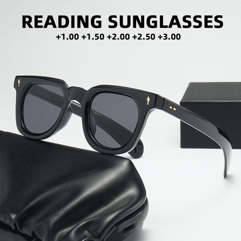 Neue Vintage Quadratische Lesebrille Damen Herren Luxusmarke Alterssichtige Sonnenbrille Damenbrille Oculos De Sol für Männlich Weiblich