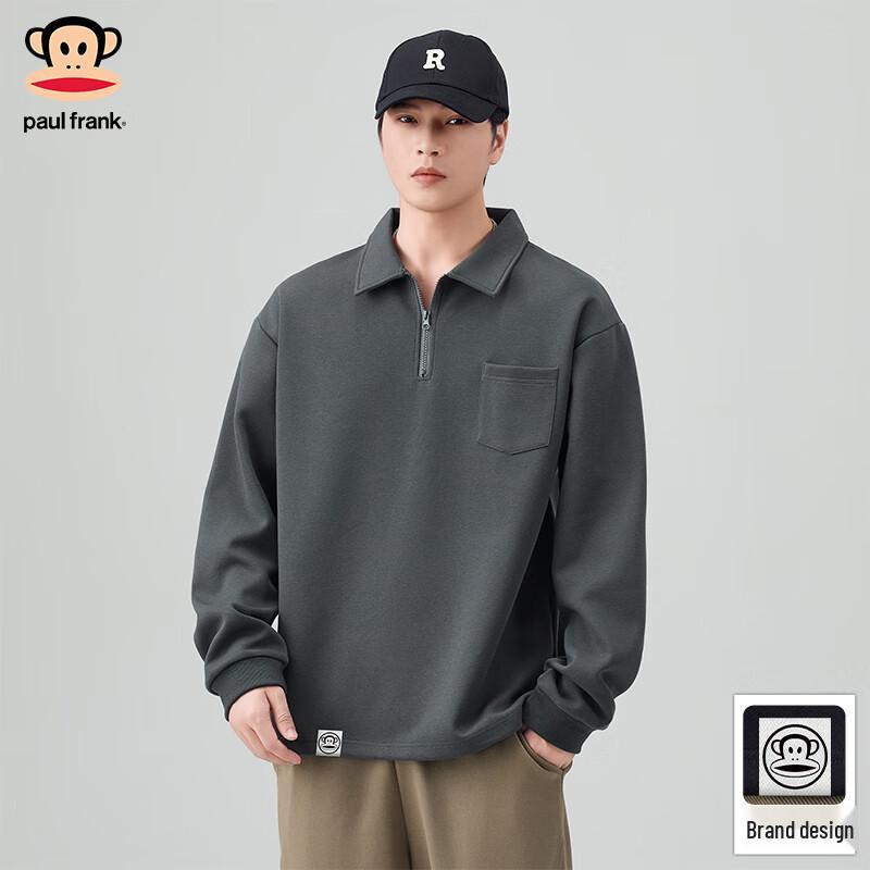 

Paul Frank Men s Long-Sleeve Polo Sweatshirt 4XL