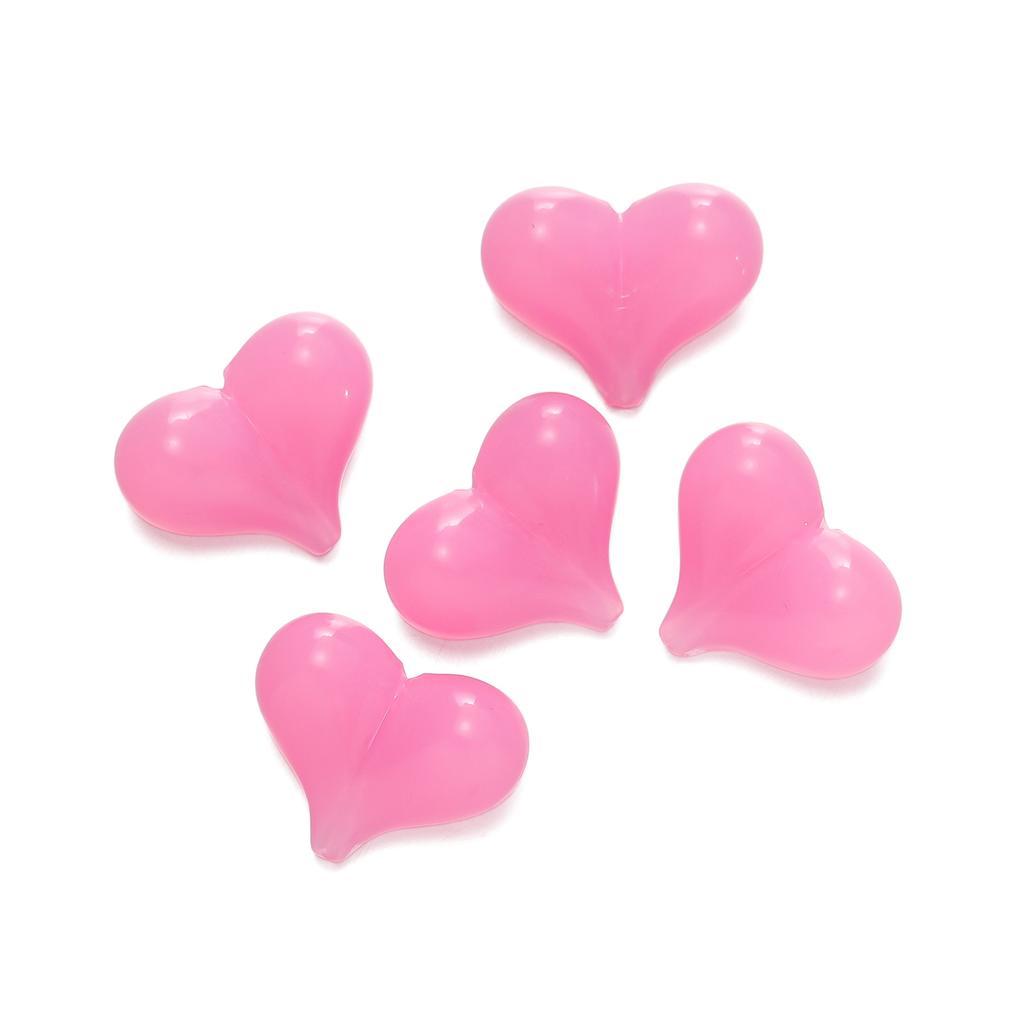 10pcs/lot Acrylic Jelly Colored Heart Shape Beads Bracelet Loose Beads For DIY Jewelry Making Necklace Craft Accessories