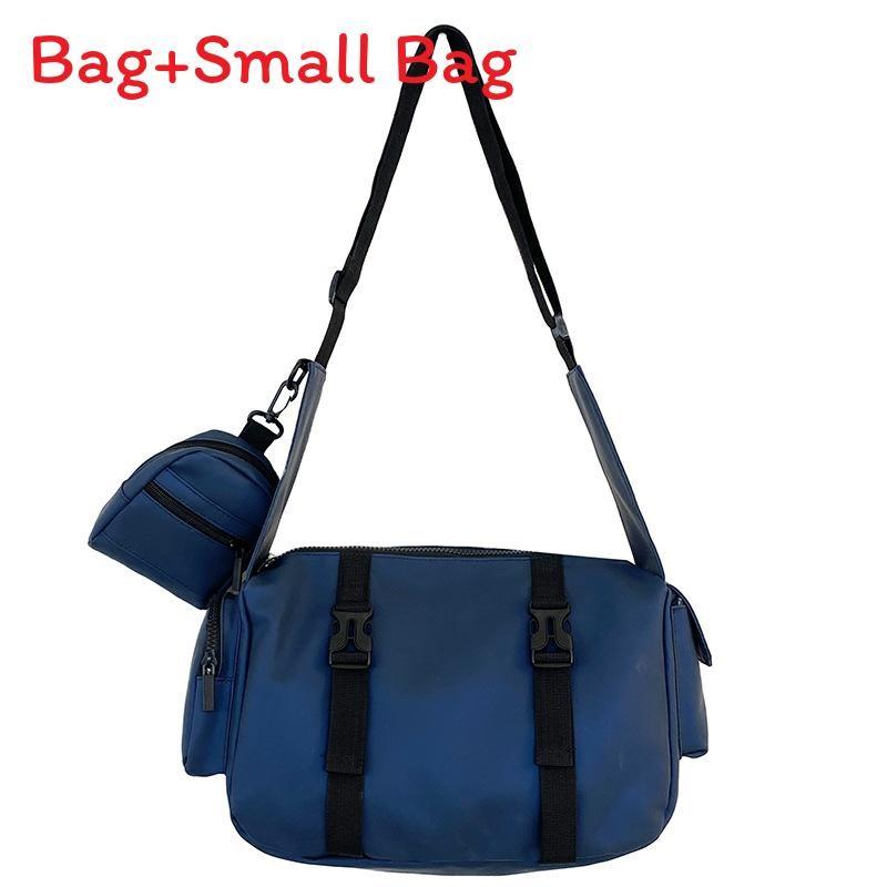 Kids Solid Simple Color Large Capacity Shoulder Bag With Breathable Material