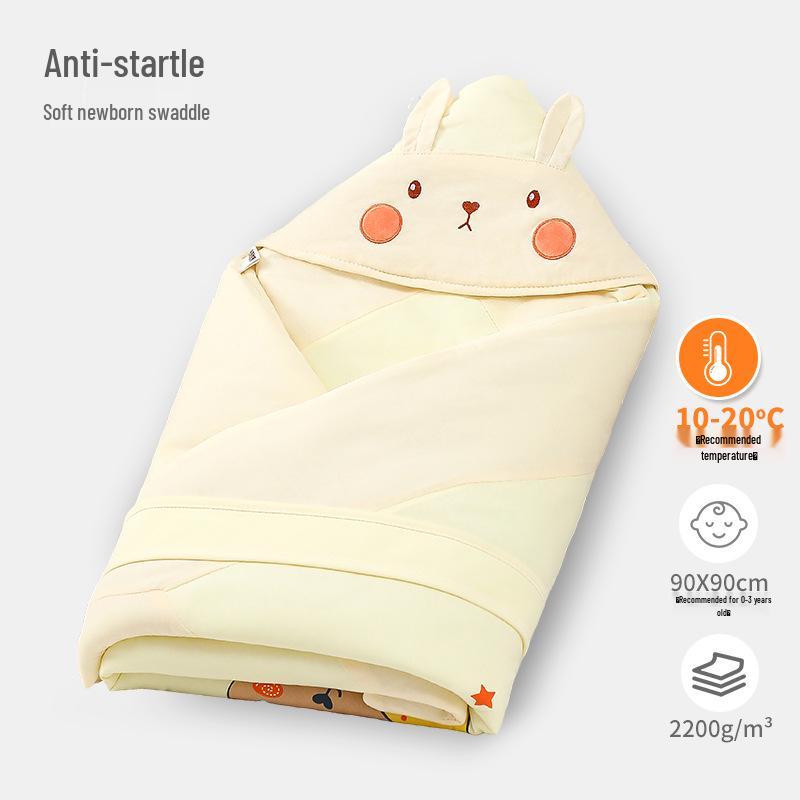 Thickened Cotton Swaddle Blanket for Newborns - Cozy Outdoor & Delivery Room Use
