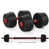 Adjustable Cement Dumbbell Barbell Set for Men's Fitness - Solid Cross-border Home Gym Equipment.
