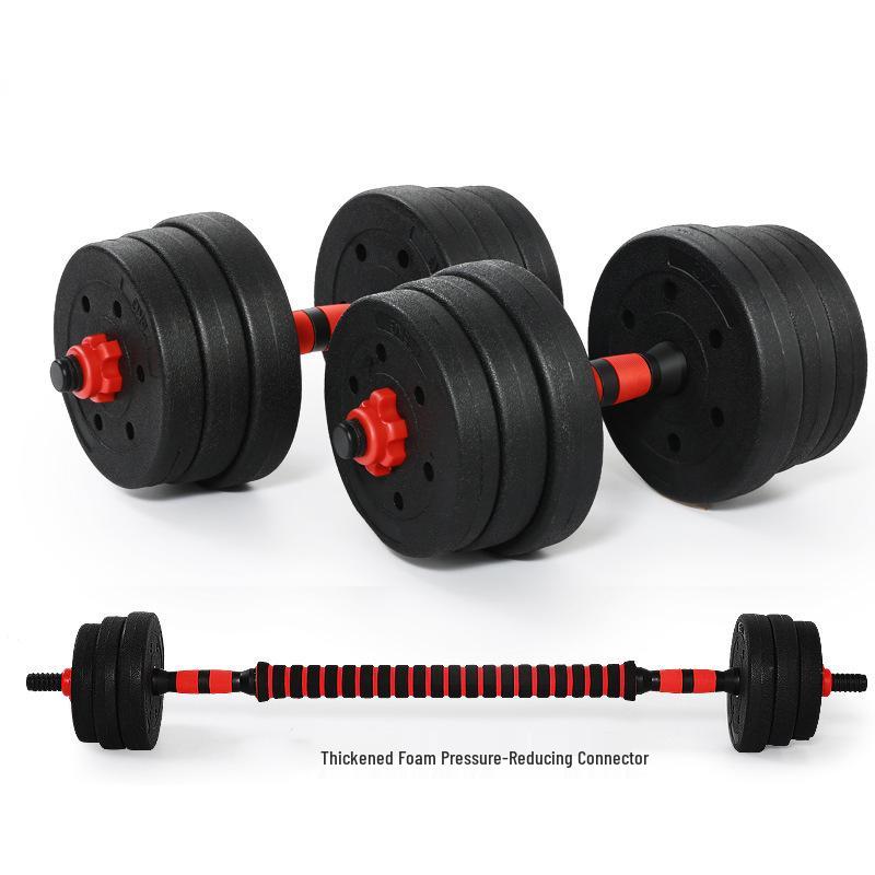 Adjustable Cement Dumbbell Barbell Set for Men's Fitness - Solid Cross-border Home Gym Equipment.