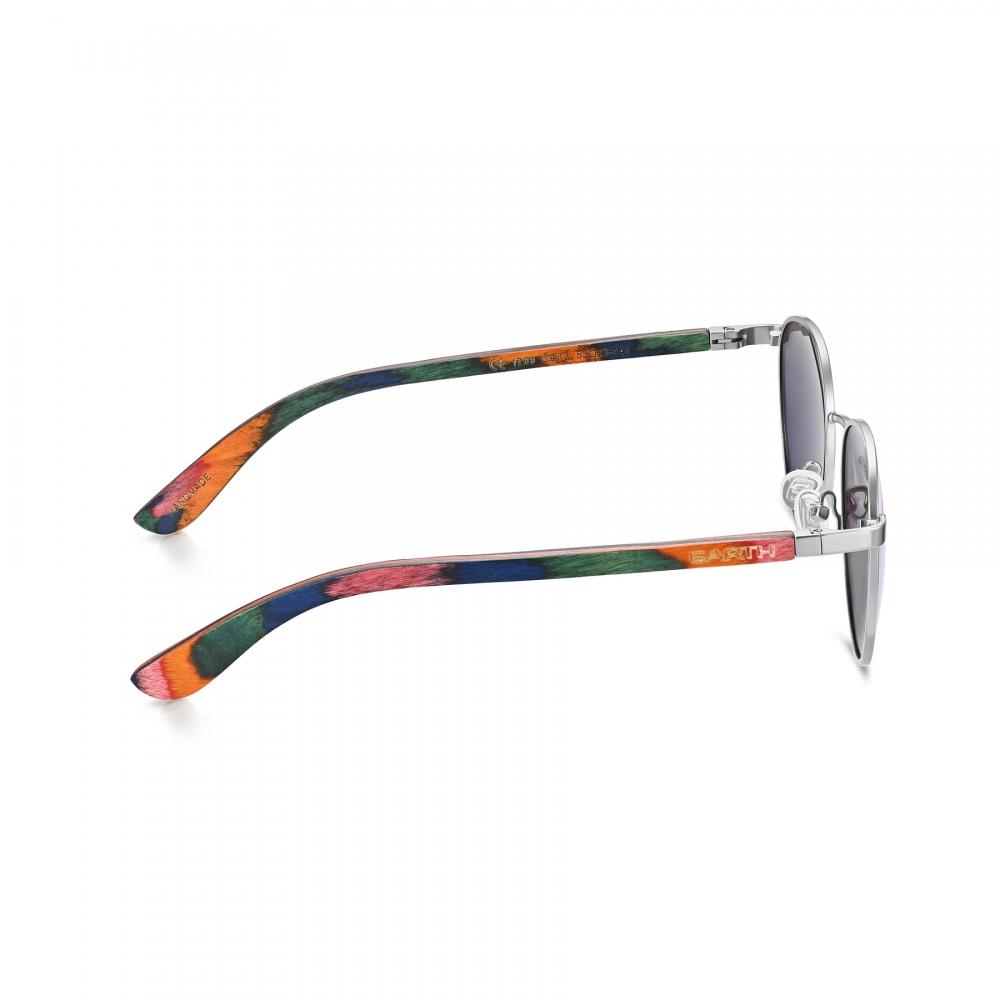 Earth Wood Boracay Polarized Sunglasses Zebra Brown