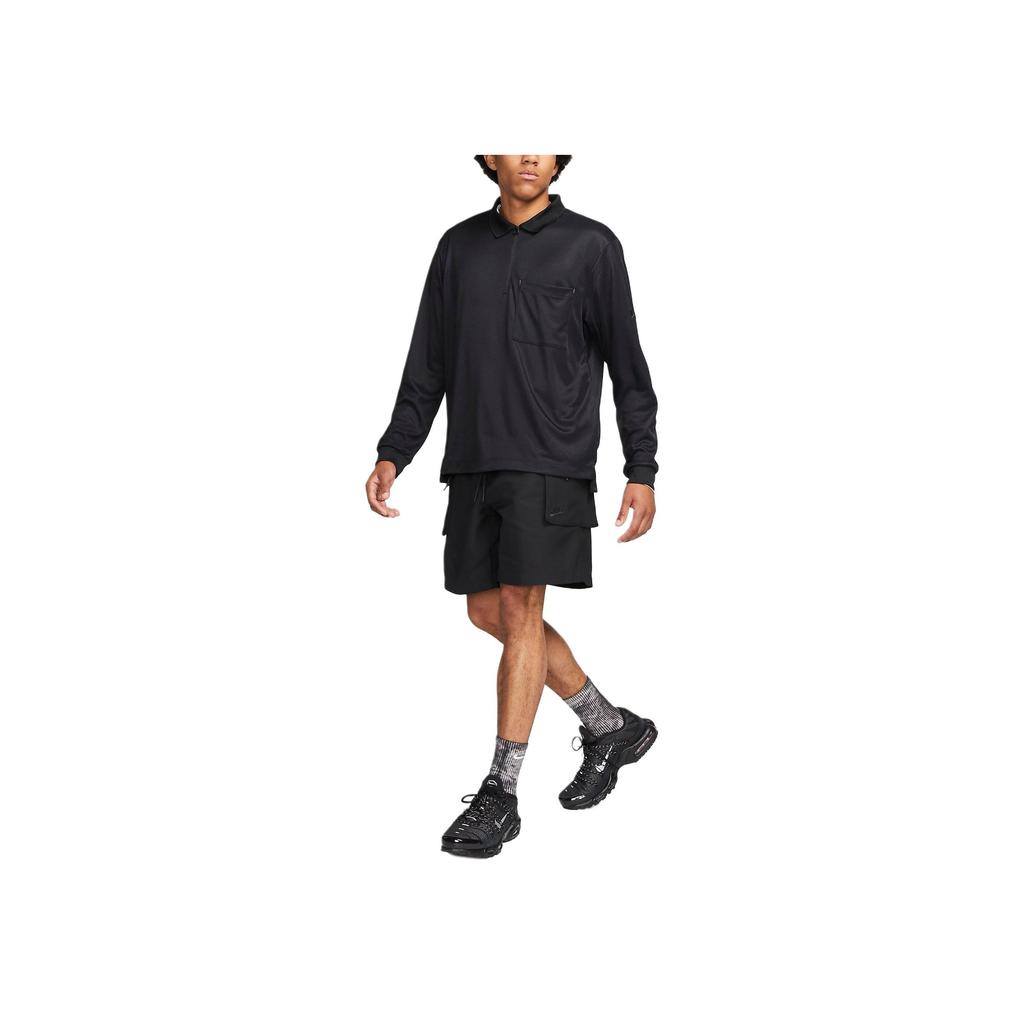 Nike Woven Utility Shorts Solid Color Loose Mid Waist Casual Shorts Men Shorts Black FB7528-010