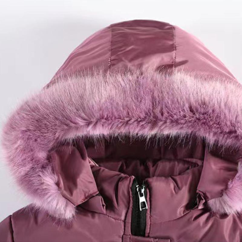 Girls Cotton-padded Coats Children Clothing Velvet Thickening Fashion Down Jackets for Toddler Winter Clothes