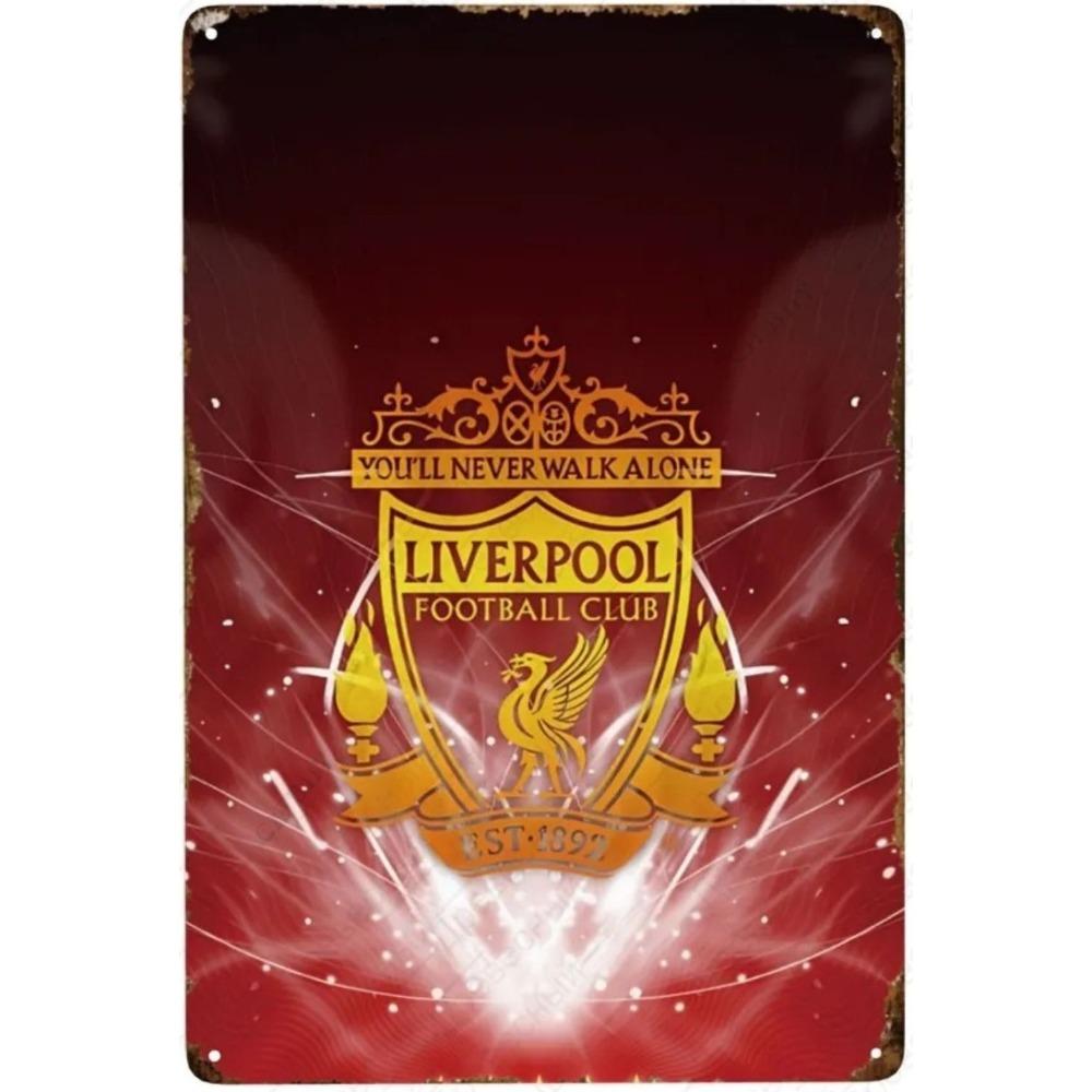 Liverpool-Lamiera vintage con il logo di un caffè-bar-discoteca 20*30cm