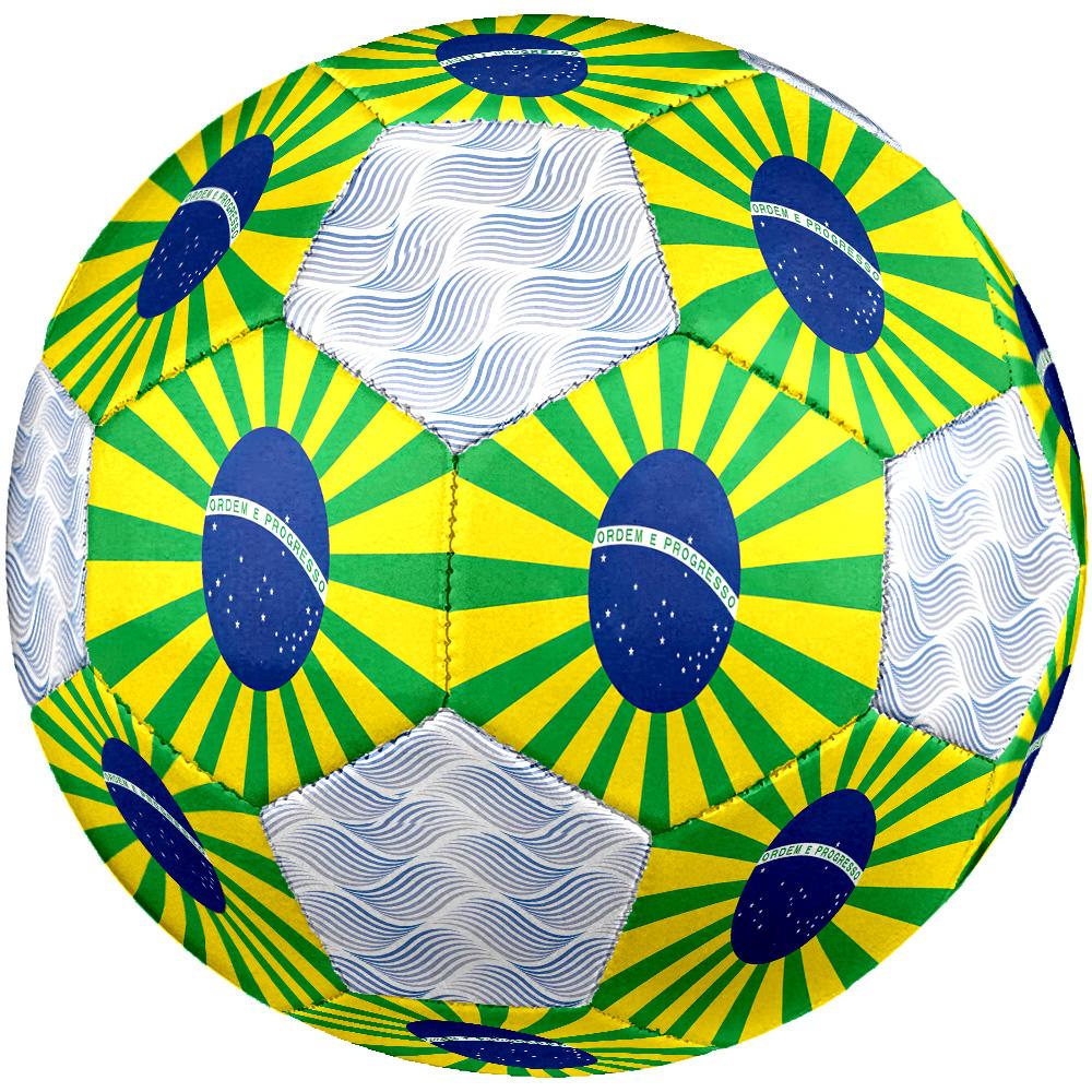1 pz Bandiere Brasiliana e Portoghese Pallone da Calcio Calcio Taglia 5 Pallone da Calcetto Indoor alla Moda Colorato Gioco per il Cortile - Ottimo Regalo per gli Appassionati di Sport
