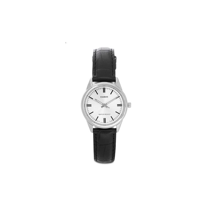 

Casio STANDARD Series 30m Waterproof Quartz Movement Leather Strap Japanese and Korean Women s Watch White Dial LTP-V005L-7A білий