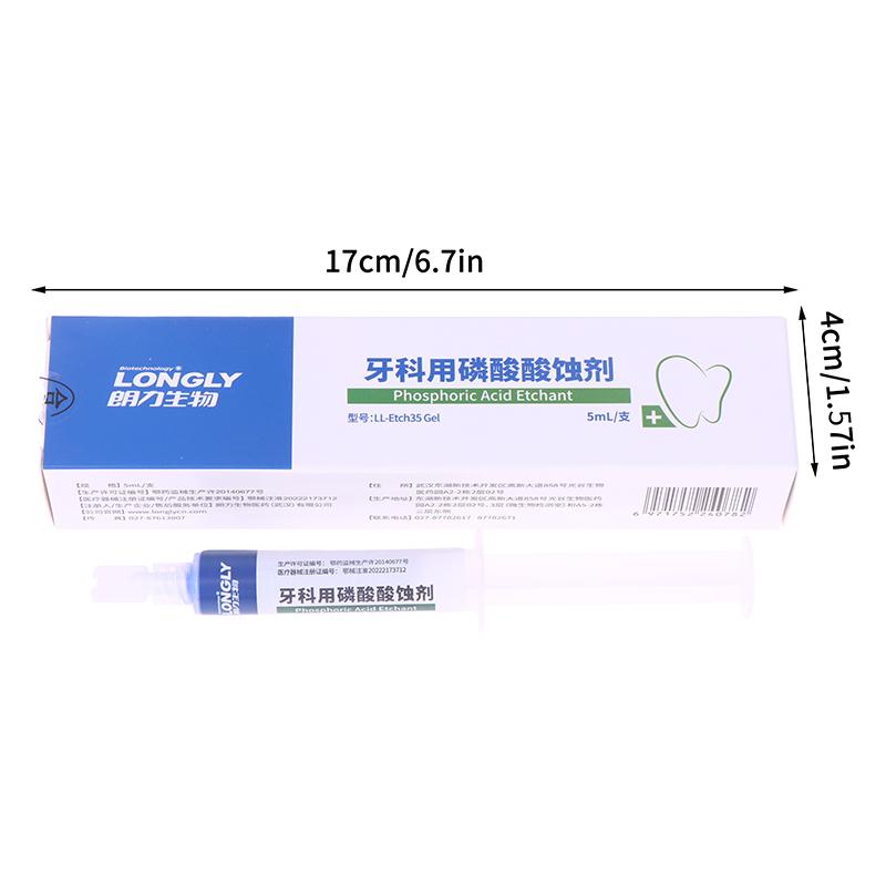 Dental 37% Phosphoric Acid Etching Gel Etchant With 5Pcs Irrigation Tip Tooth Adhesive For Tooth Adhesive Dental Tool