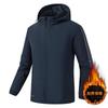 Men's new three-bar velvet cotton-padded jacket, large-size water-proof warm cotton clothes can be printed with OO.