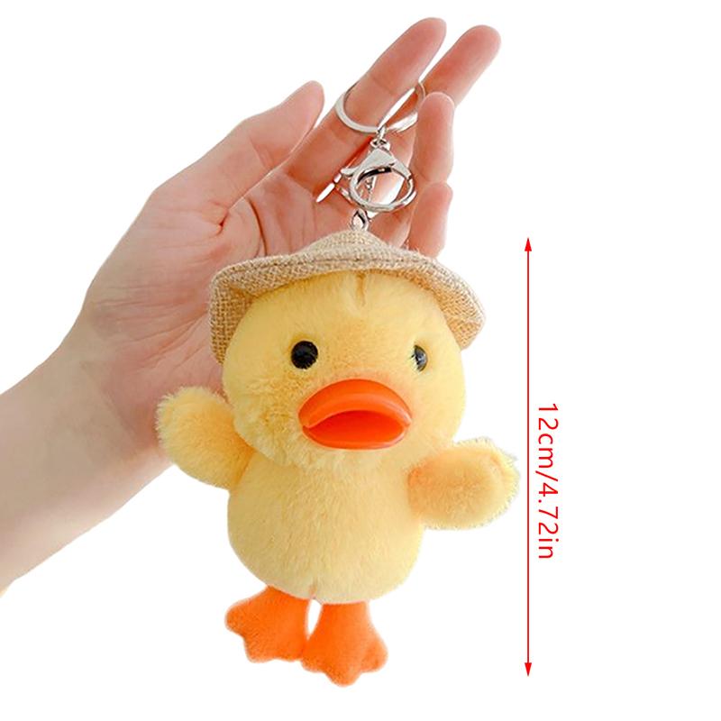 Plush Keychain Duck And Chicken Kawaii Plushie Cute Things Charms For Backpacks Soft Toys Gifts Decor