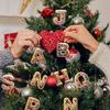 26 Letters Christmas Tree Decoration Gingerbread Alphabet Letters Ornament Flat To 2D Acrylic A Z Decoration Ornaments