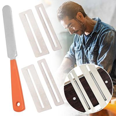 1/2/3pcs Finger Plate Radian Polishing Luthier Tool Guitar Fret Wire Sanding Stone Protector Kit Guitar Bass Parts & Accessories